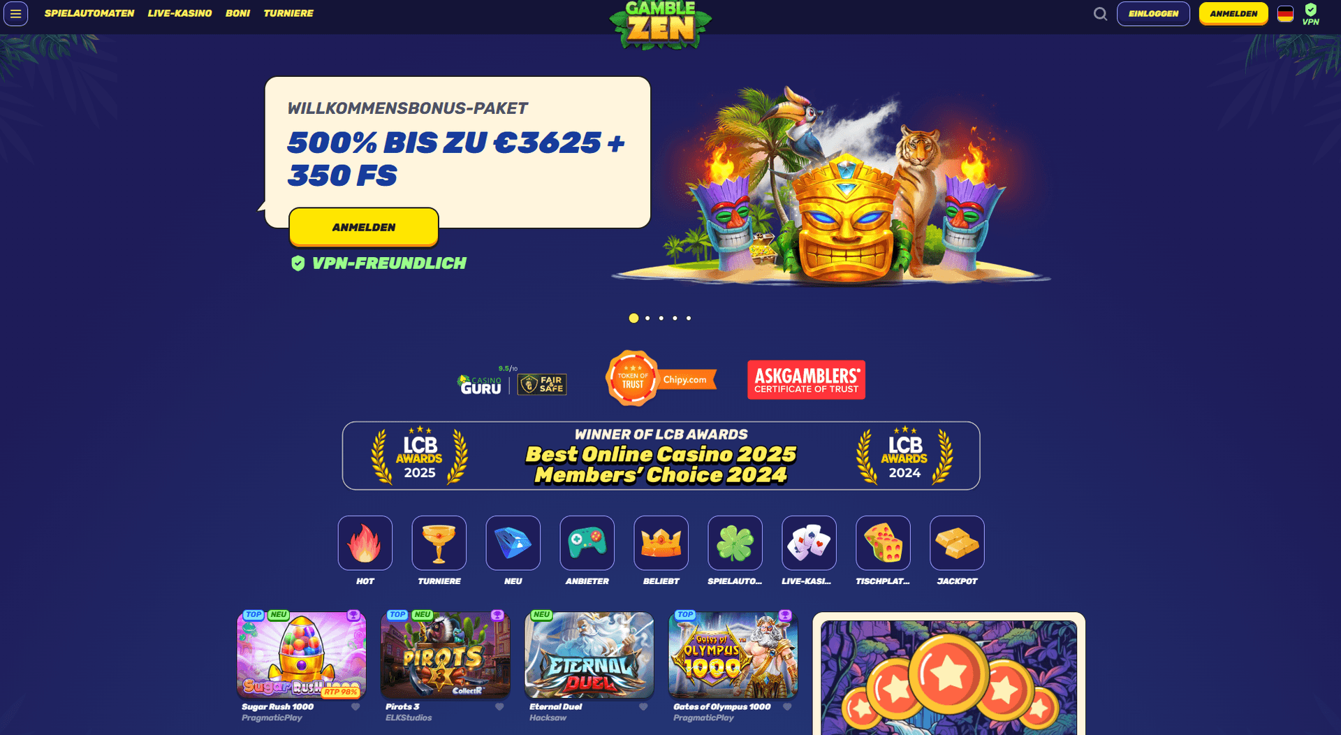 Gamblezen Casino ohne deutsche Lizenz